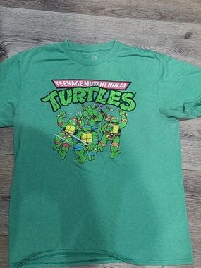 Teenage Mutant Ninja Turtles Green Graphic Short Sleeve Tee